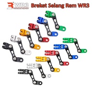 Breket Selang Rem Depan WR3 Clamp Universal - Brake Hose Bracket Klem Ninja 250 Fi 150RR R25 CBR 250
