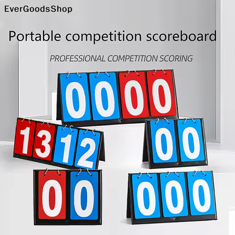 New 1PC Scoreboard Tabletop Scoreboard Score Keeper Portable Basketball Score Counter For Basketball