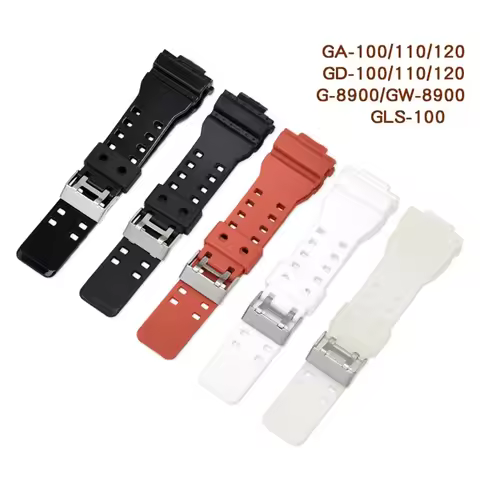 Sport Rubber Matte Watch Strap for Casio G-shock G-8900 GLS-8900 GR-8900 GD-100/110 GD-120 GA-110/10