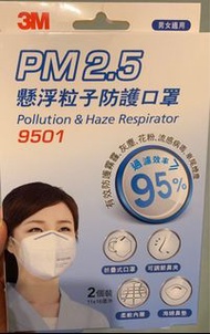 3M 9501 口罩盒裝（兩片）