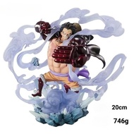 Bandai | 20cm One Piece Anime Figure Monkey D. Luffy Gear 4 Model Dolls Action Figurine Gk Luffy Sta