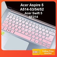 Acer Aspire 5 A514 A514-53 A514-54 A514-52 Swift 5 Keyboard Protector 14'' Laptop Cover 2020 2021 Soft Thin Silicone