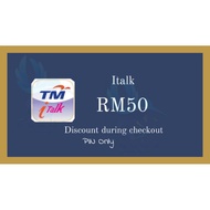 italk PIN reload RM50