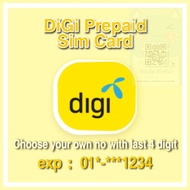 DiGi Prepaid LIVE Sim Card Choose your own Mobile Number