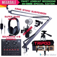 Special Package BM-8000 +V8 ORIGINAL For recording, streaming, smule, karaoke, youtobe.