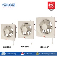 *Installation Available* KDK 20/25/30cm 2-Way Wall Mounted Ventilating Fan with pull cord 20/25/30 RGF