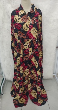 Gamis Murah Meriah Promo Baju Janda Bolong Gamis Bahan Rayon ‖ Gamis Wanita Dewasa Motif Daun Janda 