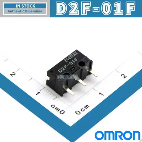 OMRON D2F-01F Micro Switch Grey Dot Original Japan 3 Pin Limit Switch for Mouse Button Wholesale Aut