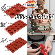 [SG] 6 Silicone Mold Jelly Ball Mould Ball Sphere Silicone Mould Round Shape Dessert Mould DIY Decorating