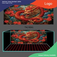 3d Glue Decal Painting, Aquarium Fish Tank Sticker, Arowana Fish Tank (Back Sticker Painting)