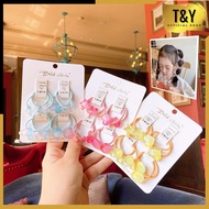 T&Y 3D Hair Ties 8 IN 1 Fashion Love Character Korean Style Kids Cute Transparent Girls Hair Ties 8i