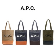 APC French chic casual handbag, printed canvas shoulder bag