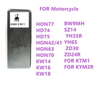 LISHI 2 IN 1 UNTUK SIRI MOTOR HON58R H50 H51 H60 UNTUK KTM1/GPX HON77 HD74 HD75 KW16 KW18 YH35 BW9MH