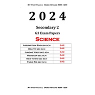 2024 SEC 2 EXP G3 SCIENCE EXAM PAPER WITH ANSWERS | SCHOOL EXAMPAPER | END OF YEAR EXAM | PRACTICE P