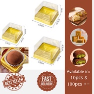 [10pcs/50pcs] Mochi Dubai Chocolate Tray Plastic Packaging Box  Mochi Viral Baking Container