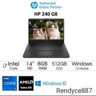 Laptop Hp 240 G8 Intel Core i7-1065G7 Ram 8Gb Ssd 512Gb Win'11 