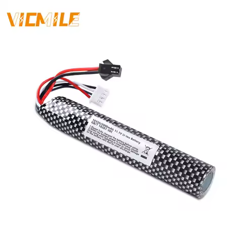 VICMILE Airsoft Battery 11.1V 2000mAh SM2P Plug High Capacity Compatible with Most Airsoft Model Gun