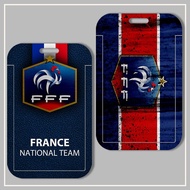 World Cup Football French Team Logo ID Holder Card Holder MRT Card Student Card Credit Card ID Protective Case Long Short Lanyard Boys Children Available