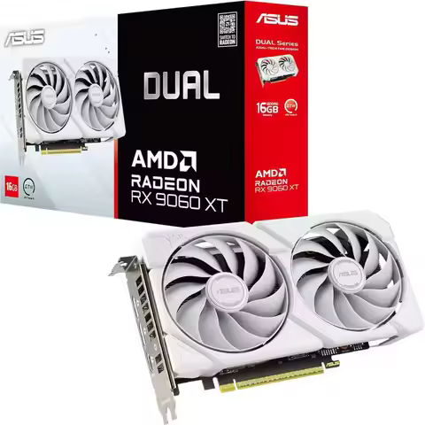Good Sales RX 9060 XT 16GB GDDR6 White Edition (PCIe 5.0, 16gB GDDR6, HDMI 2.1b, DisplayPort 2.1a, 2
