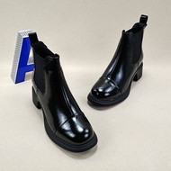 Giày Chelsea Boot Nữ Thời Trang Phong Cách Anh Quốc Dày Mùa Đông Ấm Áp Đế Bằng Dài Đến Mắt Cá Chân G