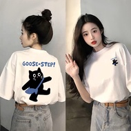 womenwalkingkittenteetopcutestockcodt-shirt South Korea koreanstylekawaii2026funnycottoncasualreadyp