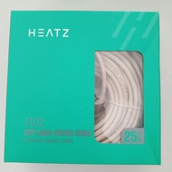 Heatz ZT02 25m CAT6 UTP Cable - Patch Cord, Premium Quality Cable, 10Gbps Top Speed, 25 meters long 