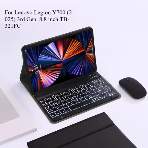 For Lenovo Legion Y700 3rd Gen 8.8 inch TB-321FC With Keyboard Case Detachable Leather Cover For Tab