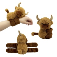 Atwoods Highland Cow Plush Bow High Ground Cow Plush Doll Soft and Skin Friendly Companion Doll