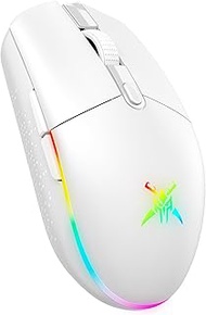 TECKNET Wireless Gaming Mouse, RGB 2.4G/USB-C Wired Gaming Mouse, 8000 DPI Rechargeable, PC Gaming M