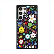 PMO Colorful Collage Case Samsung S25 S24 S23 S22 S21 S20 FE Ultra Plus A55 A35 A25 A15 5G Casing