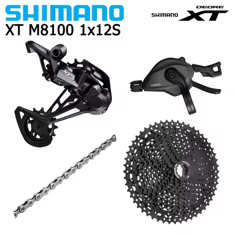 SHIMANO DEORE XT M8100 1X12 Groupset 12-Speed Rear Derailleur RD-M8100 SL-M8100-R Shifter Lever SUNS