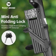 WEST BIKING Bicycle Security Anti-theft Cycling MTB Road Bike E-Bike Scooter Foldable Lock Accessori