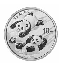中國銀幣 30克熊貓銀幣 2022 年青人的新寵愛
