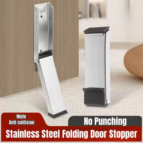 New Safety Door Stopper Metal Gate Blocker Windproof Gate Blocker Anti-collision Door Gap Blocker Mu