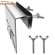 CRAFTLOVEX Gutter Bracket, Channel Mount Metal Wall Mount Bracket, Gutter Mount Wall Mount  Camera H