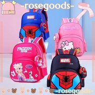 ROSE Student Bag, Spiderman Elsa HelloKitty School Accessory Children School Backpack, Lightweight Large Capacity  Captain America Shoulders Bag School