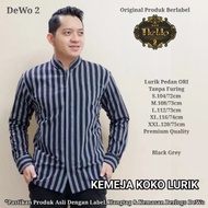 BAJU KOKO LURIK GREY LENGAN PANJANG LURIK KEJAWEN LURIK PEGAWAI LURIK PEJABAT LURIK KUALITAS PREMIUM