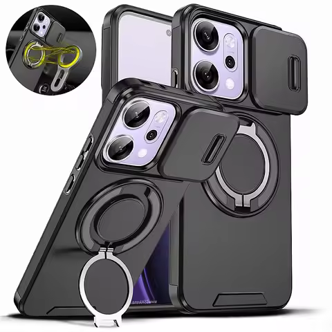 Armor Funda For Oppo Reno 14 Pro 14F 5G Case Slide Camera Lens Protector Phone Case For Reno14 F 14p