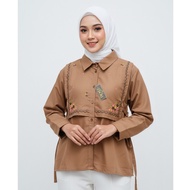 KEMEJA Embroidered shirt,/ women's embroidered shirt, oversized shirt, women's shirt top oversized w