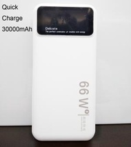 Others - 快充66W充電寶 手機充電器 30000mAh iPhone Type-C Micro USB 接頭 智能電話適用 白色