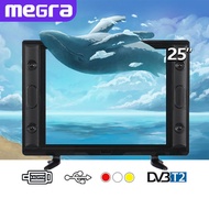 Megra TV Led Digital 25 inch tv  Murah Promo tv led 22 inch tv led 24 inch tv led 25 inch TV FHD Music Televisi USB-AV-VGA