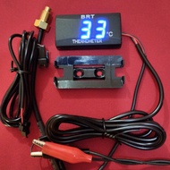 TERMOMETER DIGITAL PENGUKUR SUHU AIR RADIATOR MESIN TEMPERATUR  MOTOR DAN MOBIL voltage time tempera