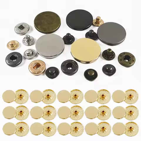 10Sets 10-25mm Metal Snap Buttons for Sewing Press Studs Button Fastex Closure Decorative Buckles Je
