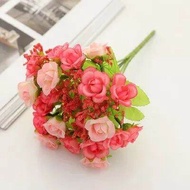 MINI ROSE 21 KUNTUM BUNGA ARTICIAL BUNGA PALSU