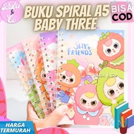A5 BABY THREE SPIRAL BOOK VERSION 2 CUTE UNIQUE CUTE A5 SIZE SPIRAL NOTEBOOK BABY THREE UNIQUE DOLL 