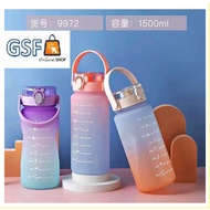 9972/9973 1500ml/2000ml Plastic Water Bottle with Gradient Colour|渐变色大水瓶