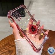 4 Corners Transparent Phone Case with Character 'Fu' Design, Anti-Slip, Anti-Scratch, Shockproof, fo