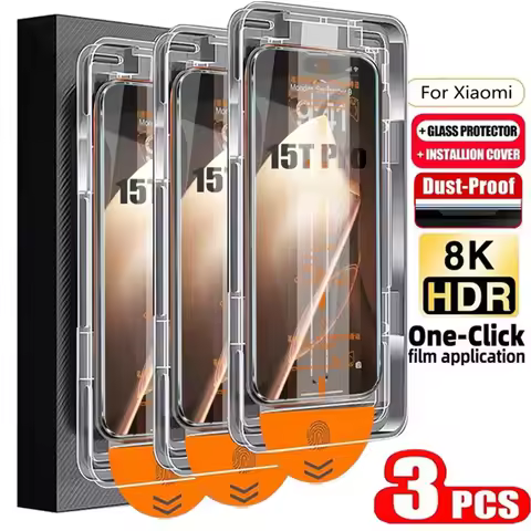3PCS HD 8K Easy Install Screen Protector For Xiaomi 15T Pro 14T 13T 12T 11T 14 13 10T 11 Lite Temper