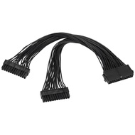 ATX 24Pin 1 to 2 Port Power Supply Extension Cable PSU Male to Female Splier 24PIN Extension Cable