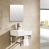 ชุดเฟรมอ่างเซรามิก WSP *ไม่มีกระจก รุ่น RIO รหัส BSCT-815PW แถมสะดืออ่าง PW-11F